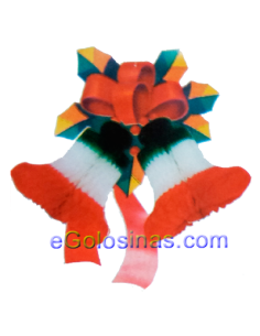 Campana 3 Colores Navidad Para Colgar 1Ud