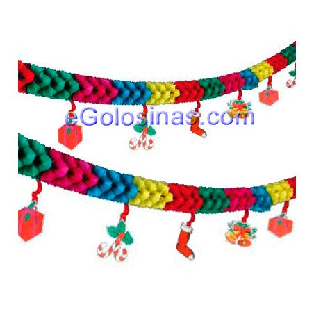 artículos de fiesta guirnalda figuras colgante navidad 1uds 4mts