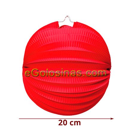 FAROLILLO ROJO 20cm 1ud