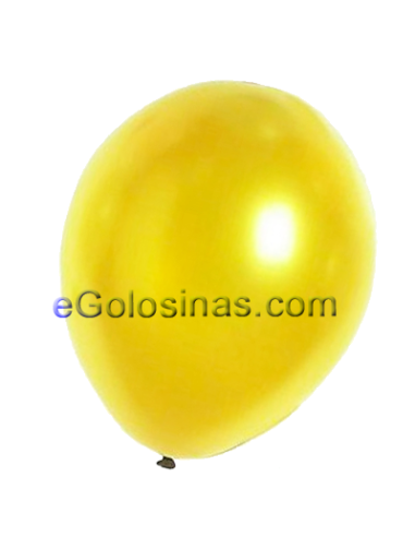 GLOBOS METALIZADO ORO 22cm 50uds