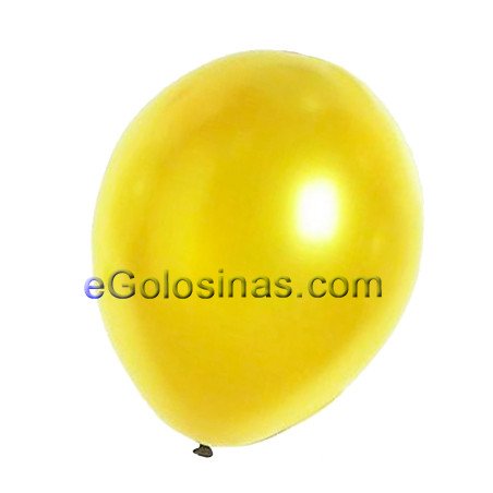 GLOBOS METALIZADO ORO 22cm 50uds