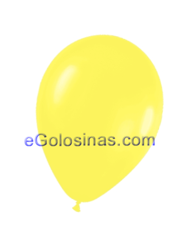 GLOBOS LATEX AMARILLO 22cm 50uds