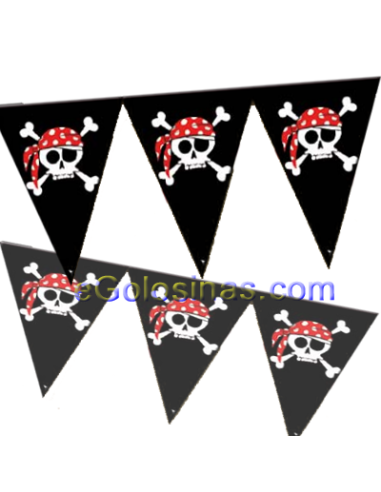BANDERIN PIRATA NEGRO 
