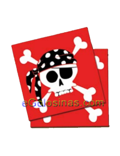 SERVILLETAS PIRATA PARTY  20uds
