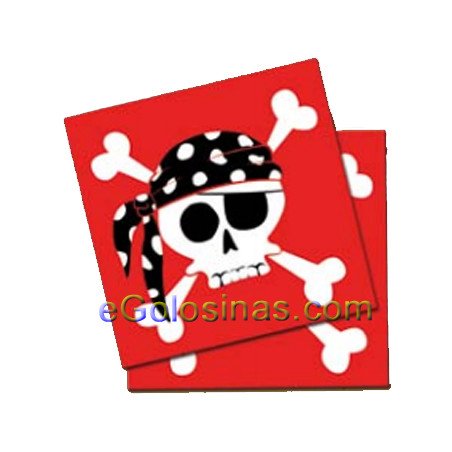 SERVILLETAS PIRATA PARTY  20uds