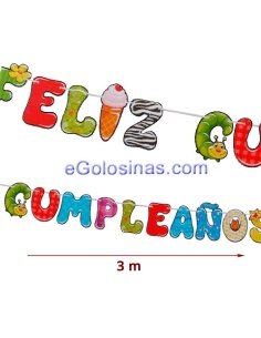 GUIRNALDA  FELIZ CUMPLEAÑOS 1ud