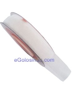 CINTA ORGANZA BLANCA 2cmx25M