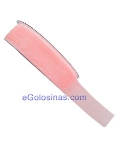 CINTA ORGANZA ROSA 2cmx25M