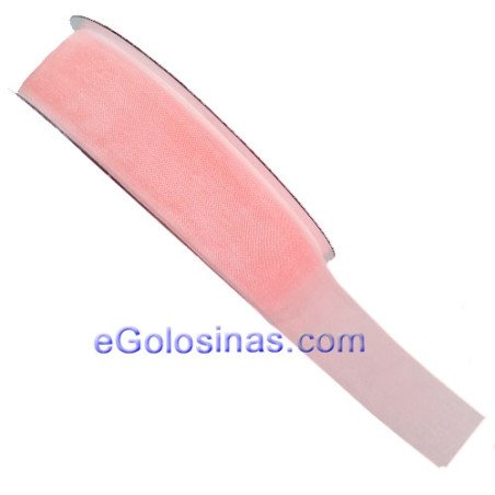 CINTA ORGANZA ROSA 2cmx25M