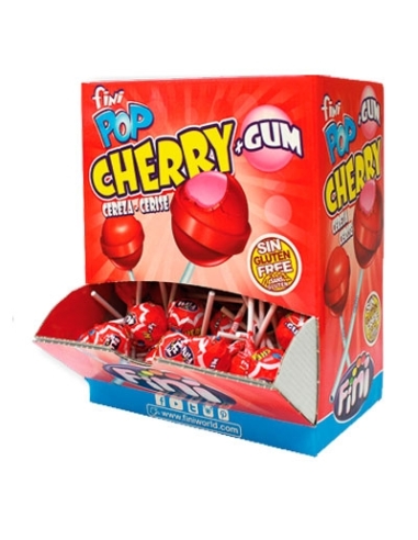 FINI POP CHERRY GUM CEREZA 100uds
