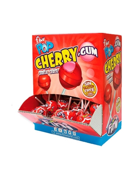 FINI POP CHERRY GUM CEREZA 100uds