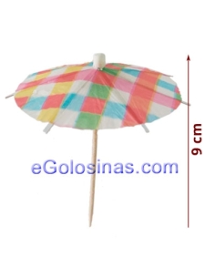 SOMBRILLAS PAPEL VERANO 12uds