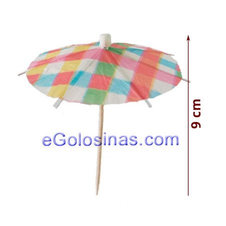SOMBRILLAS PAPEL VERANO 12uds