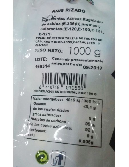 ANIS RIZADO 1kg PIFARRE