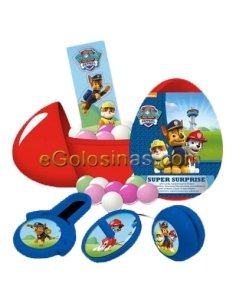 HUEVO SORPRESA PLASTICO PATRULLA CANINA 18uds