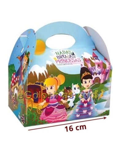 CAJITA HADAS BRUJAS PRINCESAS 4uds