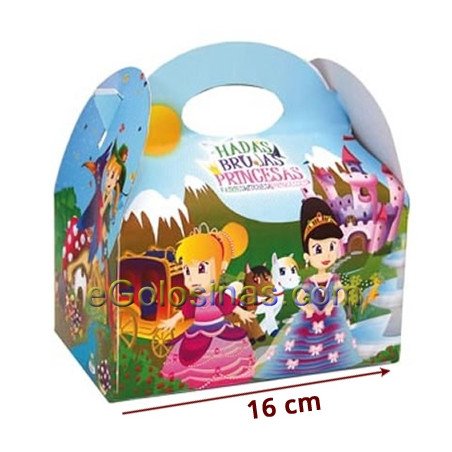 CAJITA HADAS BRUJAS PRINCESAS 4uds