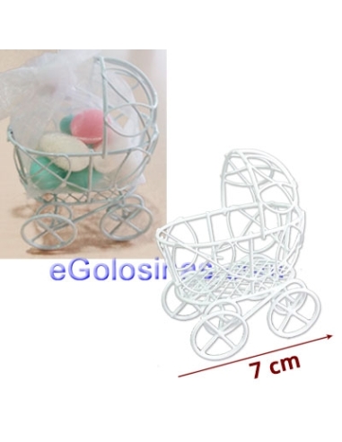 COCHECITO BEBE DECORACION ARTEMETAL 1ud para Decoración Mesa Dulce