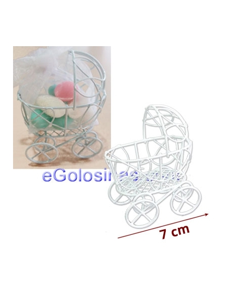 COCHECITO BEBE DECORACION ARTEMETAL 1ud para Decoración Mesa Dulce