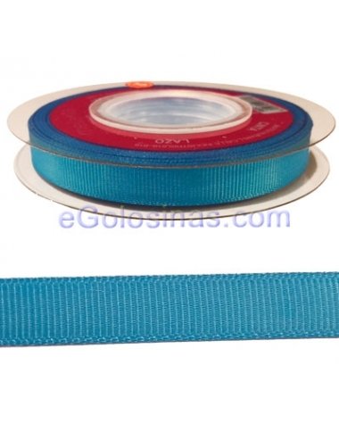 CINTA TELA LAZO AZUL CLARO 1cm 14MTS 