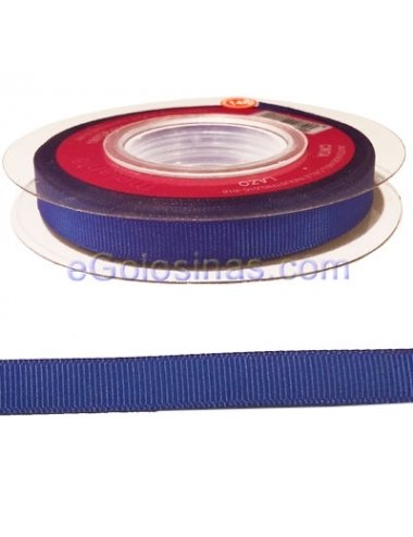 CINTA TELA LAZO AZUL MARINO 1cm 14MTS