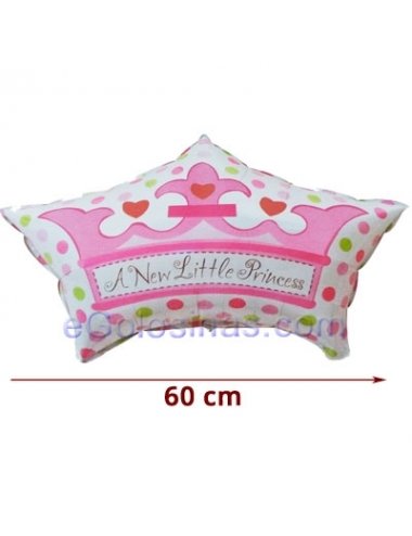 GLOBO CORONA PRINCESA MYLAR 1ud