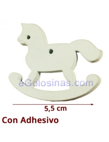 DETALLE MADERA CABALLITO BEBE 3uds