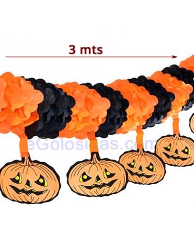 GUIRNALDA CALABAZAS COLGANTES 3mts 1uds