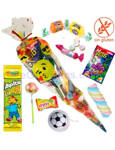 Conos y Bolsas llenas de chuches baratas