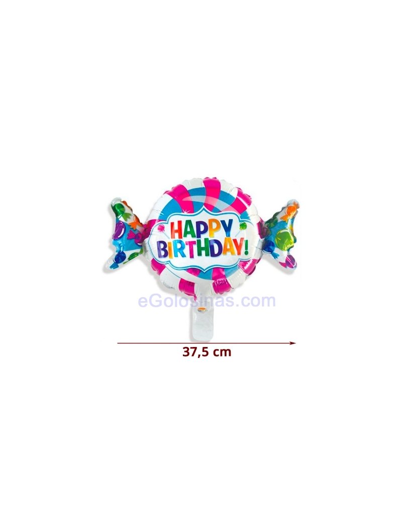 GLOBO CARAMELO HAPPY BIRTHDAY 37.5cm