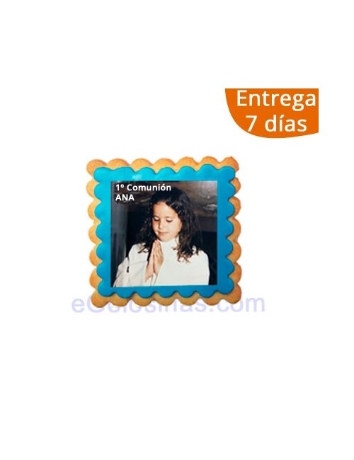 GALLETAS FOTO COMUNION PERSONALIZADA