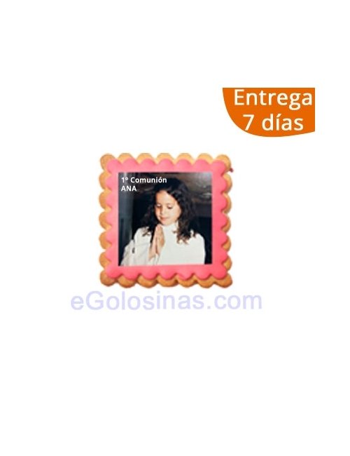 GALLETAS FOTO COMUNION PERSONALIZADA