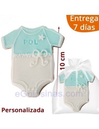 GALLETAS DECORADAS BODY AZUL personalizadas