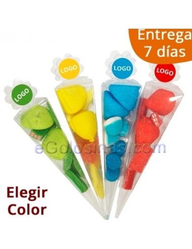 Cono Chuches por Color 50gr Personalizado