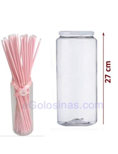 tarro para cañas picapica plastico pet para chuches