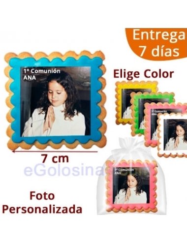 GALLETAS FOTO COMUNION PERSONALIZADA