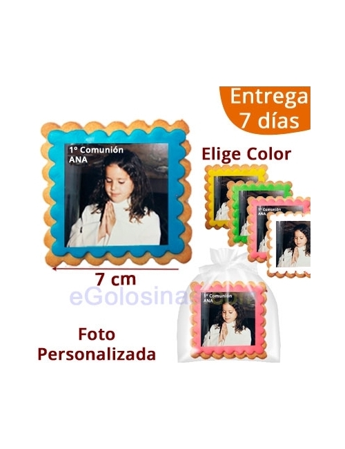 GALLETAS FOTO COMUNION PERSONALIZADA