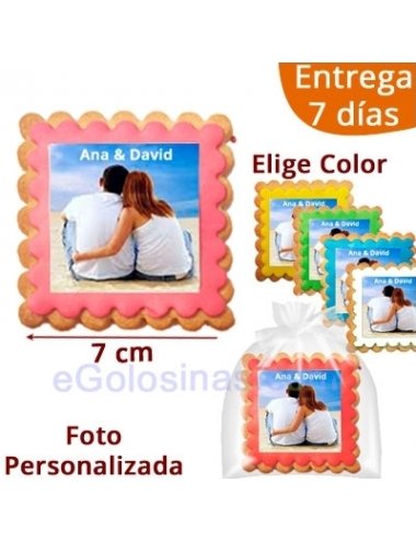 GALLETAS FOTO NOVIOS BODA personalizada