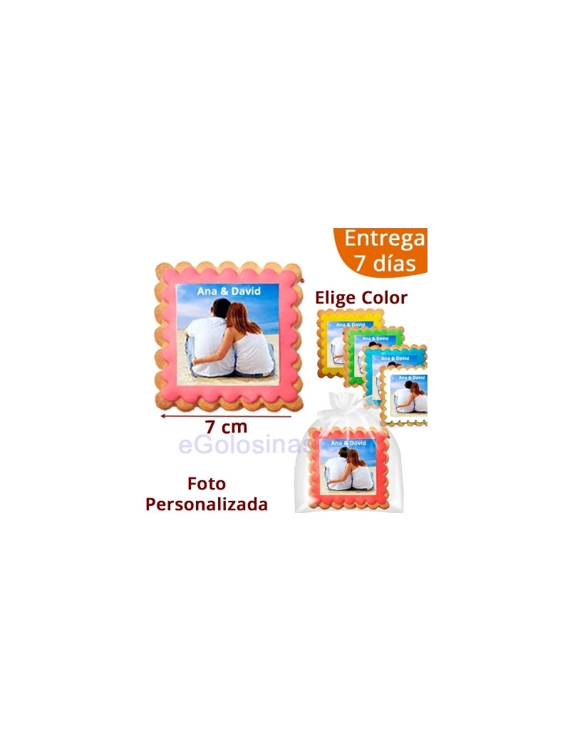 GALLETAS FOTO NOVIOS BODA personalizada
