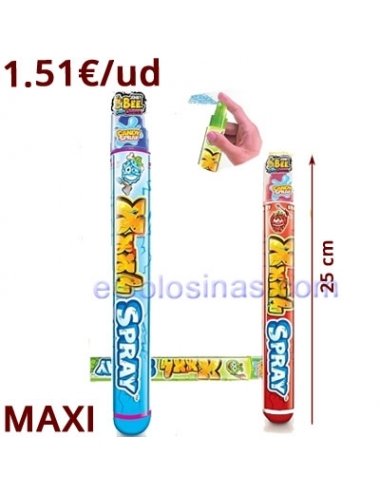 CANDY SPRAY XXXL 12uds KIDS STUFF