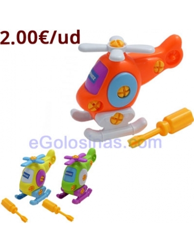 JUGUETE DIY HELICOPTER 6uds