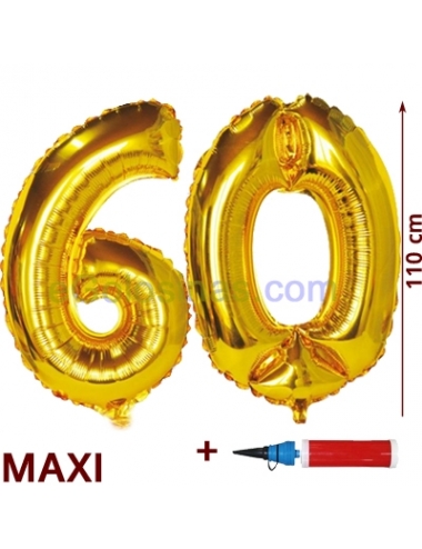 GLOBO XL 60 DORADO con HINCHADOR