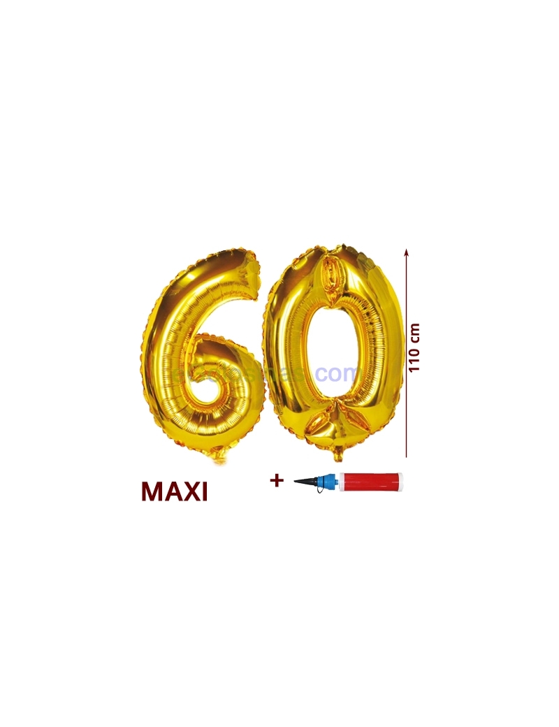 GLOBO XL 60 DORADO con HINCHADOR