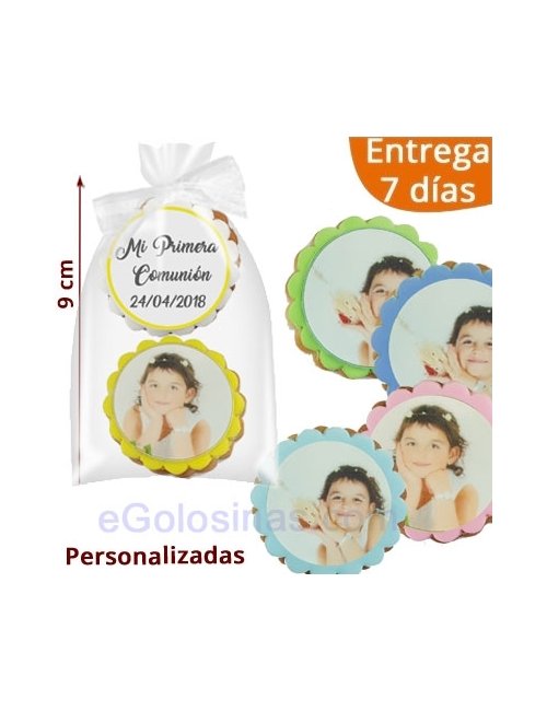 2 GALLETAS PRIMERA COMUNION CON FOTO