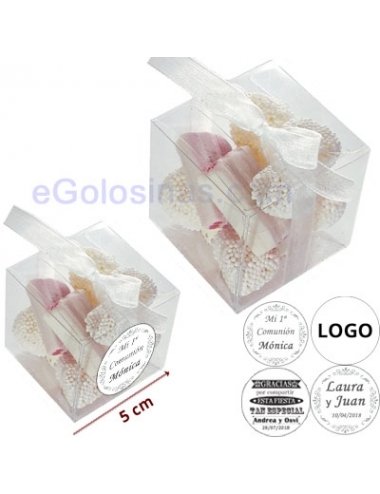 CAJA CHUCHES BLANCAS 65gr personalizadas