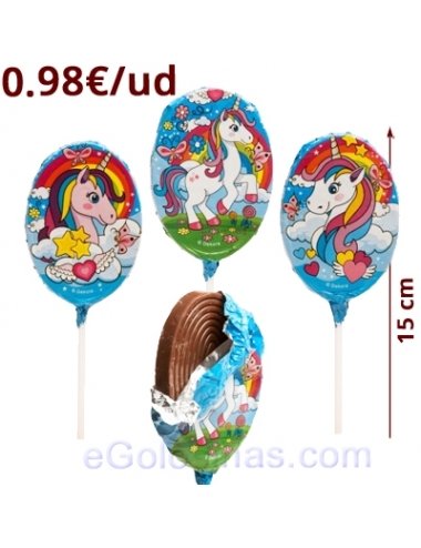 PIRULETA CHOCOLATE UNICORNIO 30gr 24uds