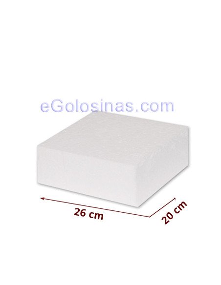 POREXPAN RECTANGULAR 26x20 cm 1uds