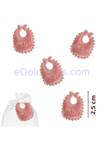 DECORACION DETALLES BEBE ROSA BIBERON 45uds