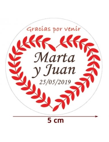 ETIQUETA 5cm BODA v4 personalizada