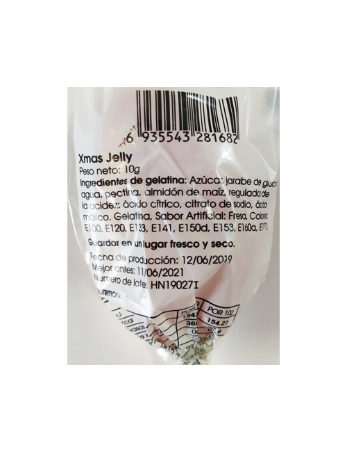 PIRULETAS XMAS JELLY 10gr 24uds